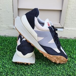 New Balance Inspired Retro Runner Sneakers - Black, Gray, Cream